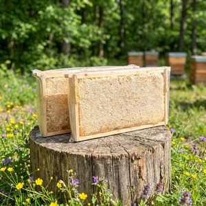 Favo di <span class=keywords><strong>Miele</strong></span> Puro Naturale con Cornice in Legno - <span class=keywords><strong>Miele</strong></span> Fresco per Colazione e Benessere - Product Image 1