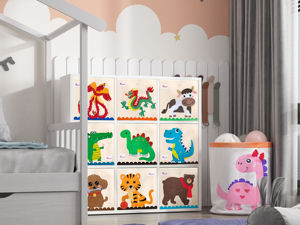 Boîtes et bacs de rangement, boîtes à jouets et rangements pour enfants, boîte de rangement pour vêtements et jouets de bébé - Product Image 2