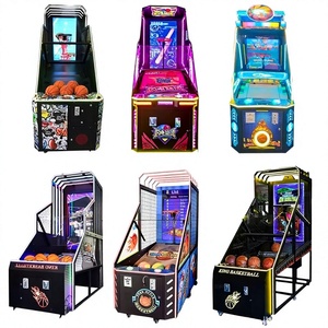เครื่องเล่นบาสเก็ตบอลหยอดเหรียญพร้อมกระดานคะแนน เกมยิงบาสเก็ตบอลแบบอาร์เคด - Product Image 1