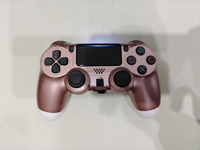 Manette sans fil Bluetooth PS-4 avec barre lumineuse, double vibration, gyroscope, fonction complète, compatible PS4, PC et mobile, pour une expérience de jeu intelligente.