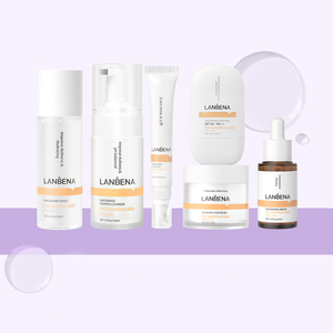 Crème éclaircissante pour le visage LANBENA SPComplex Vitamine C, sérum éclaircissant, ensemble de soins de la peau (nouveau) Produits 6 pièces - Product Image 1