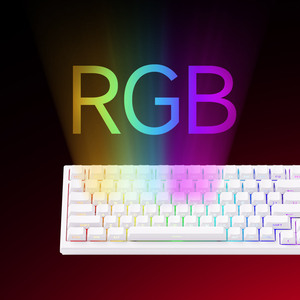Akko TAC75 HE Magnetic <b>Keyboard</b> Black & White 75% Fast Trigger <b>Keyboard</b> 8k Poll Rate <b>Wired</b> <b>Keyboard</b> - Product Image 2
