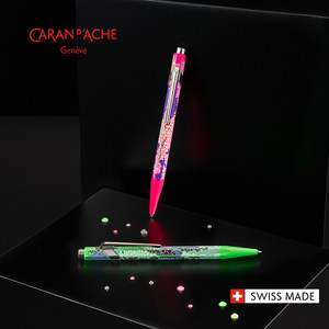 <span class=keywords><strong>CARAN</strong></span> <span class=keywords><strong>D</strong></span>'<span class=keywords><strong>ACHE</strong></span> 849 Germanier Limited Set Stylo à bille à encre huileuse 0,5 mm et Crayon mécanique Coffret cadeau pour étudiants et usage professionnel - Product Image 2