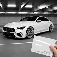 Film de protection de peinture auto-cicatrisant anti-jaunissement en TPU aliphatique blanc arctique brillant avec garantie de 10 ans