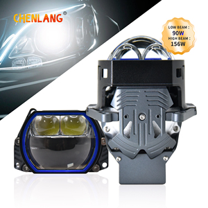Chenlang Super Bright, projecteur bi-LED double laser personnalisé, faisceau haut/bas, 156W/90W, RHD LHD, type de lumière elliptique carrée plate, 3.0 - Product Image 1