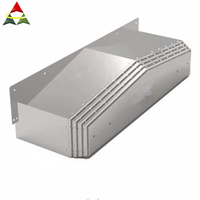 Couverture de manière en acier inoxydable soufflet protecteur télescopique systèmes cnc machines-outils