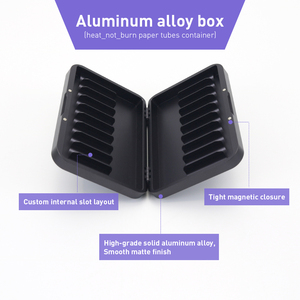 กล่องเก็บแบบอลูมิเนียมอัลลอยด์ 10 ช่อง สำหรับแท่ง HNB ขนาด 80*56*17 มม. ความจุ 50 มล. สีสันสดใส / โลโก้สั่งทำได้ / ไม่ต้องใช้ความร้อน / ไม่ต้องเผา / แท่ง HNB แบบปฏิวัติวงการ - Product Image 5