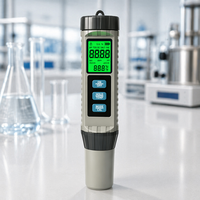 Analyseur d'eau numérique rétroéclairé multi-paramètres, 8 fonctions, pH/TDS/EC/SALT/ORP, moniteur de qualité de l'eau portable pour piscine