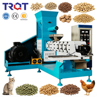 Extrudeuse entièrement automatique pour aliments secs pour animaux de compagnie, équipement de fabrication de granulés flottants pour poissons aquatiques avec moules personnalisés