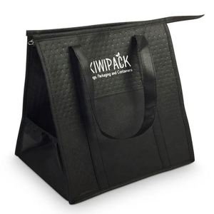 Wholesale Fast Food Insulation Cooler Bag Handbag Aluminum Film Non-Woven Recyclable Milk Tea Catering Take-Out Packing - Product Image 3