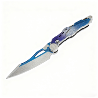 Arena Breakout-Cuchillo de juguete plegable para rebotar, accesorio de daga de 22CM, modelo de arma de juego de rol, cuchillo de juguete decorativo artesanal de metal