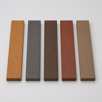 Panneau de clôture WPC co-extrudé 159x20.4mm, panneau de brise-vue pour système de clôture à encastrer sur poteau en aluminium