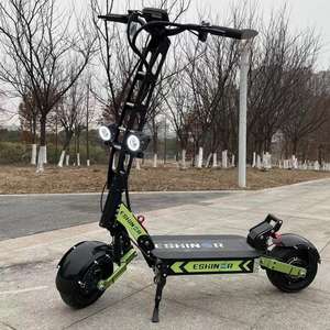 Trottinette Électrique Pliable Tout-Terrain 11 Pouces Geofought 60V R6 Double Moteur 30Ah 40Ah 60-120km avec Démarrage NFC et Configuration via l'Application pour Dropshipping - Product Image 6