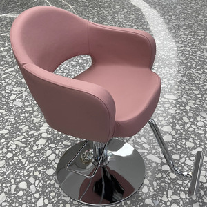 Silla de Barbería de Estilo Simple, Nueva, en Oferta, para Salón de Belleza, con Reposapiés Ajustable y Base Redonda - Product Image 4