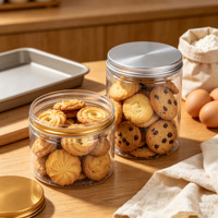 Conteneur en plastique de qualité alimentaire, pot à bonbons vide, 120 ml, 300 ml, conteneur à tiramisu avec couvercles