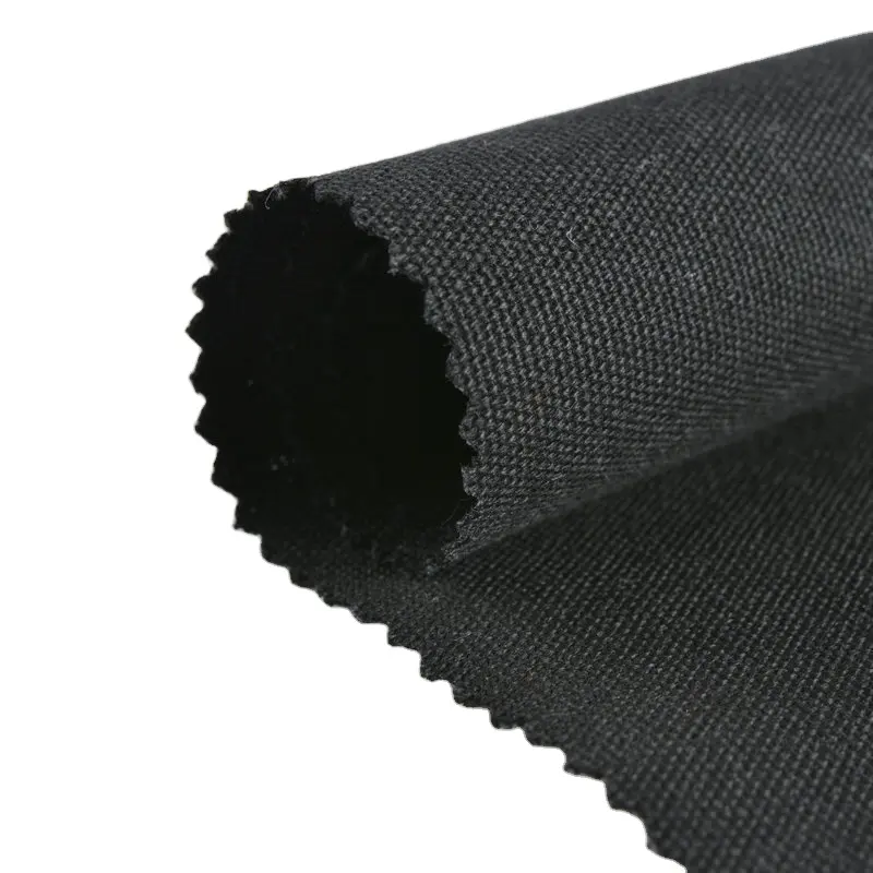 black 12oz 12 oz polyester cotton canvas fabric for tent shoes bags making