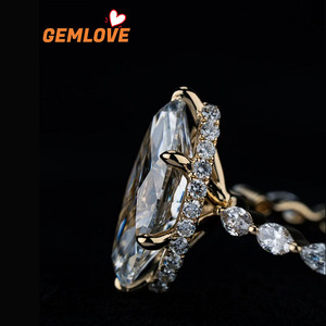 Anillo de Diamante Cultivado en Laboratorio de 1.5ct, Corte Marquesa Estilo Vintage, Anillo de Compromiso, Joyería de Moda para Mujer - Product Image 5