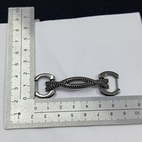 Boucle de chaussure texturée en alliage de zinc de qualité supérieure, accessoire décoratif en métal tendance, placage personnalisé