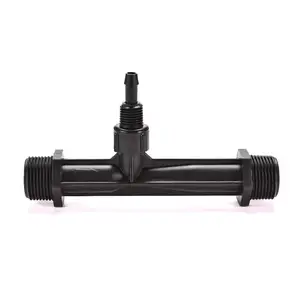 ozone Venturi Fertilizer Injector 2 points Ozone Venturi Injector 1/4 Inch Black Pvdf Gas Water Mix Venturi Tube