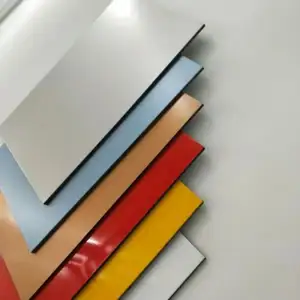 FRISIGN 4mm di alta qualità di colore lucido rivestito in legno rifinito in alluminio pannello composito Design ACP per rivestimento a parete/armadio da cucina