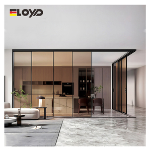 Eloyd, diseño moderno, apilador de doble acristalamiento, puertas corredizas de aluminio <span class=keywords><strong>para</strong></span> patio, ventanas y puertas panorámicas exteriores comerciales, Australia - Product Image 1