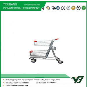 डबल डेकर शॉपिंग कार्ट और स्टील सामग्री - Product Image 5