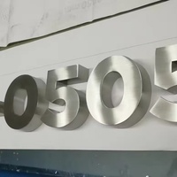 Enseignes lumineuses 3D en forme de piste de course en acier inoxydable 304, LED personnalisables, étanches IP65, pour publicité, bâtiments et magasins