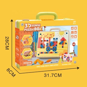 Educational Screw <strong>Toys</strong> 3D Building Block Set 333PCS Puzzle Creative <strong>Shape</strong> Panel Drill Nut <strong>Toy</strong> Diy Items for Kids - Product Image 6