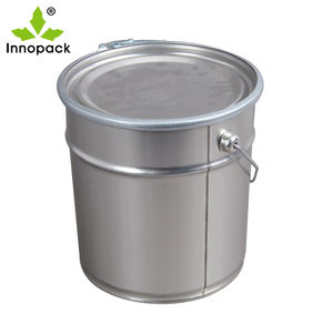 Seau métallique de 18 L avec couvercle, capacité 18 kg, en fer blanc de qualité alimentaire, impression personnalisée, vente directe usine - Product Image 3