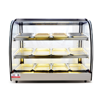 Armoire chauffante pour aliments en acier inoxydable, buffet électrique chauffant, présentoir chauffant pour restaurant, cuisine, service de traiteur