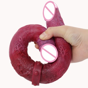 FAAK New Double Penetration Kinky Sex Toy Monster <b>Dildo</b> Double Head G-spot Massage Super Soft <b>Dildo</b> for Women - Product Image 2