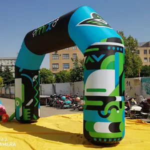 आउटडोर inflatable प्रवेश द्वार कट्टर विज्ञापन घटना के लिए inflatable दौड़ शुरू खत्म लाइन कट्टर