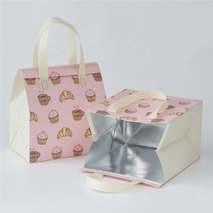 कस्टम थोक पर्यावरण के अनुकूल निविड़ अंधकार takeaway खाद्य वितरण के साथ ले जाने के लिए गैर बुना अछूता थर्मल दोपहर के भोजन के कूलर बैग लोगो - Product Image 2