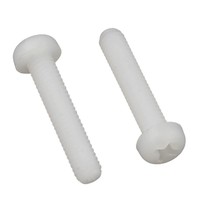 Vis isolante à tête cylindrique cruciforme en nylon noir et blanc, vis à tête bouton légère M2 M2.5 M3 M4 M5 M6 M8