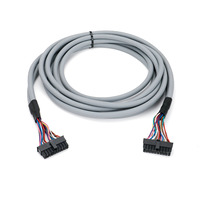 Cable de 20 pines 2x10 negro hembra de doble extremo 300V CE con cubierta gris y pestaña de bloqueo para señal de equipos