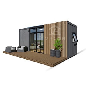 Nhà lắp ghép di động, tiện nghi đầy đủ, nhà tiền chế di động, nhà mô-đun nhỏ gọn, nhà container sang trọng một phòng ngủ, bộ dụng cụ xây dựng nhà kính. - Product Image 4