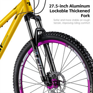 Para WEST BIKING bicicleta de montaña de disco hidráulico de 27,5 pulgadas con absorción de impacto de aleación de aluminio para adultos Racing Ordinary Pedal Typ - Product Image 4