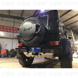 Cubierta de neumático de <span class=keywords><strong>rueda</strong></span> de repuesto de estilo W463 <span class=keywords><strong>4X4</strong></span> de fibra de carbono con soportes para piezas todoterreno de coche clase G W463 1990 ~ 2018y - Product Image 3