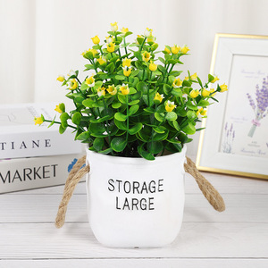 <span class=keywords><strong>Plante</strong></span> verte artificielle en pot, best-seller, sac <span class=keywords><strong>porte</strong></span>-<span class=keywords><strong>bonheur</strong></span> créatif, souffle de bébé, décoration de salon, plantes artificielles en pot - Product Image 6