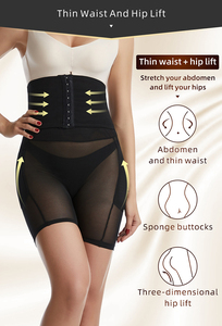Ladies Body Shaper Abdominal Butt Lifter Hip Enhancer Culotte amincissante extensible à taille haute - Product Image 2