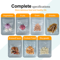 Sac en plastique personnalisé à prix avantageux pour les aliments Sacs en rouleau sous vide de taille libre PA pour l'emballage de viande de poulet Sac sous vide en relief