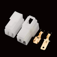 Conector Automotriz 3P6.3 con Carcasa de Goma DJ7031-6.3-11/21, Conector de Plástico de 3 Orificios, Enchufe de Acoplamiento Macho y Hembra