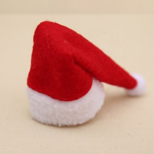 Mini conjunto <span class=keywords><strong>de</strong></span> <span class=keywords><strong>gorro</strong></span> y bufanda navideña <span class=keywords><strong>de</strong></span> Papá Noel para decoraciones navideñas <span class=keywords><strong>de</strong></span> botellas <span class=keywords><strong>de</strong></span> vino - Product Image 4