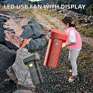 Ventilador USB de Alta Resistencia con Pantalla LED, Nuevo, Práctico, Ultrapráctico, Plegable, Portátil, Herramienta Doméstica, Gran Capacidad, Enfriador de Aire - Product Image 2