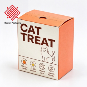 Boîte en carton personnalisée avec fermeture à glissière, boîte en carton ondulé à ouverture facile auto-adhésive pour l'emballage de nourriture pour animaux de compagnie ou de cadeaux - Product Image 2