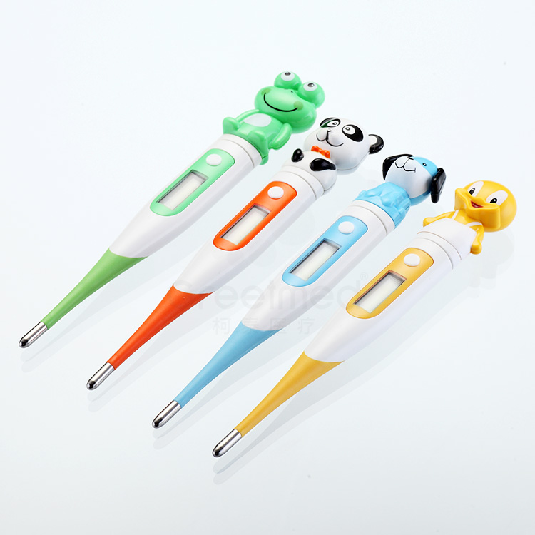 OEM Price Cute Cartoon Armpit Oral Waterproof Flexible Tip Baby Digital Thermometer