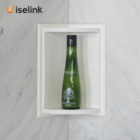 Wiselink couleur blanche surface solide niches de douche salle de bain cabine de douche niche columbariums en pierre niche vente de niche