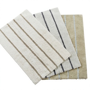 Tapis de bain en coton pur à motif floral, design moderne, écologique, fabriqué à la machine, tufté, longue durée de vie, qualité supérieure, prix de gros ITHL - Product Image 1