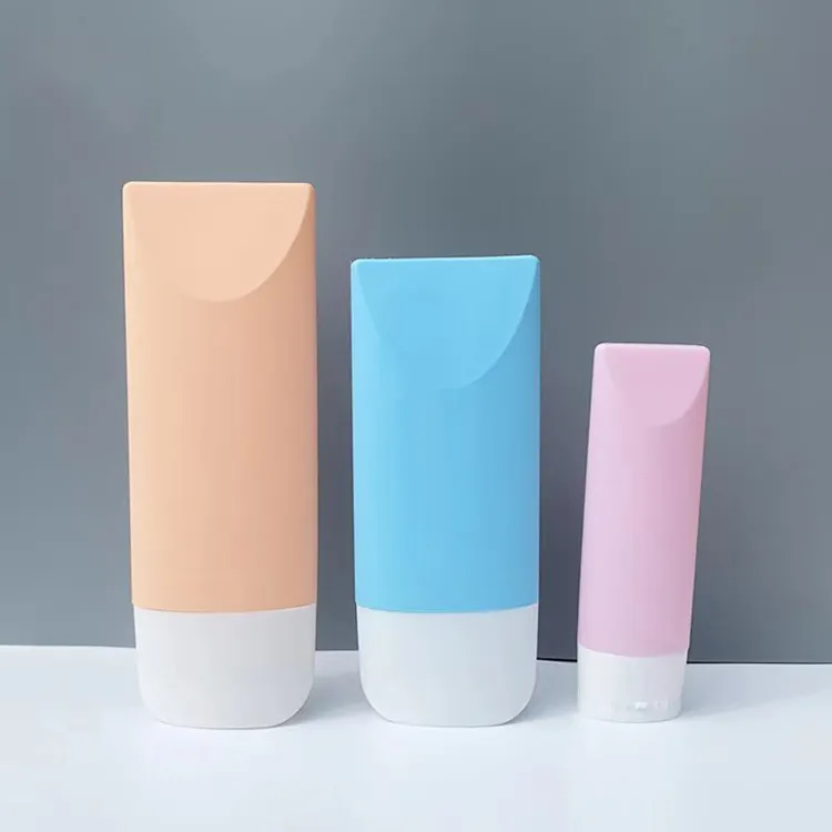 Customized face wash package PE plastic 100g 150g body Lotion Bottle Cosmetic Sun hand Cream container Sunscreen empty bottle