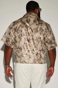 Haute qualité sérigraphie t-shirt hommes <span class=keywords><strong>Camouflage</strong></span> surdimensionné Boxy réel arbre Camo T-shirts recadrée bouton vers le haut t-shirt hommes - Product Image 6